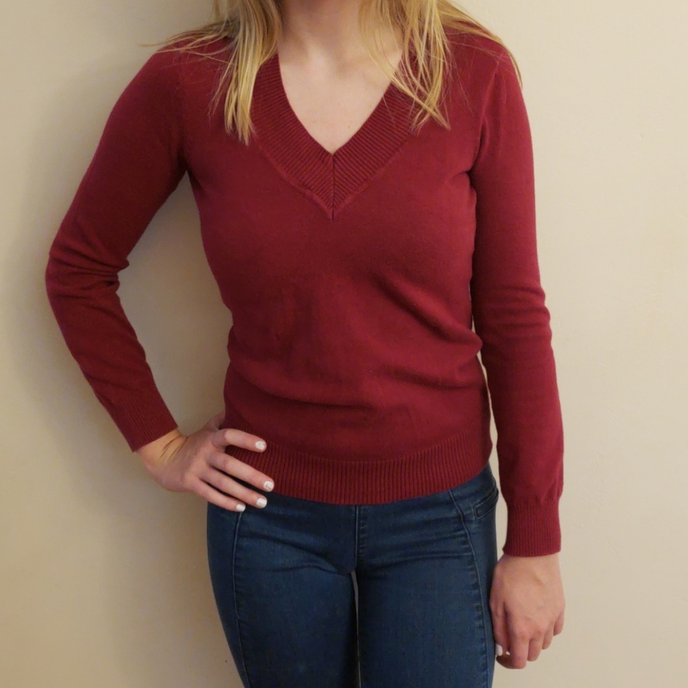 Burgundy Sweater